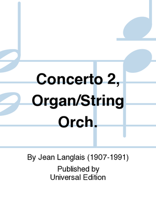 Book cover for Concerto 2, Organ/String Orch.