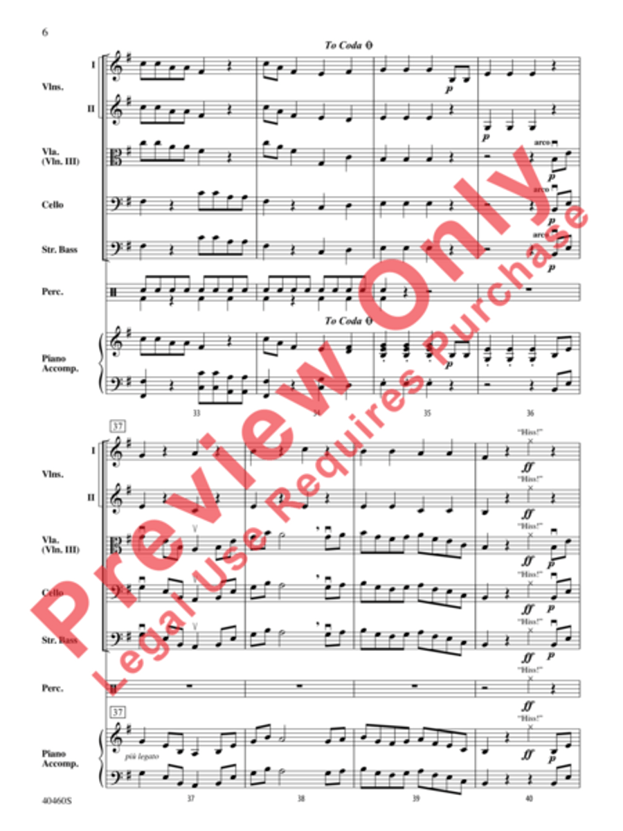 El Gato Pizzicato El Gato Pizzicato String Orchestra scores gallery preview page 7