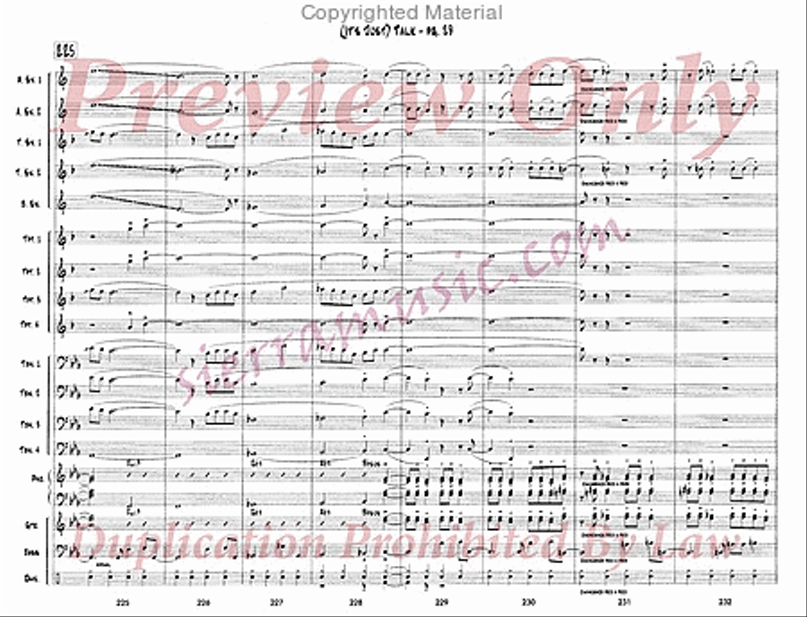 It's Just Talk Big Band scores gallery preview page 30