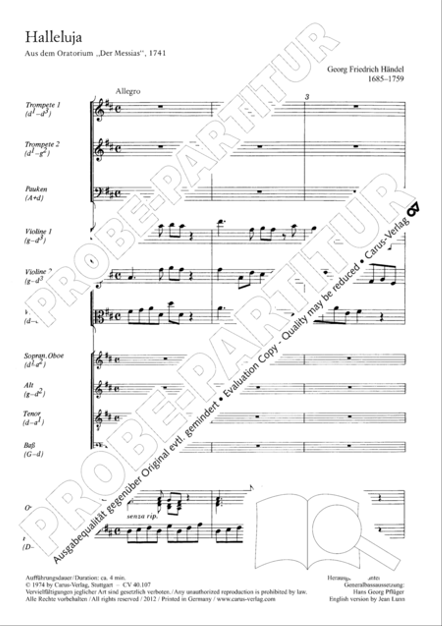 Halleluja (Jesus erschliesst uns die Schrift) 4-Part scores gallery preview page 4