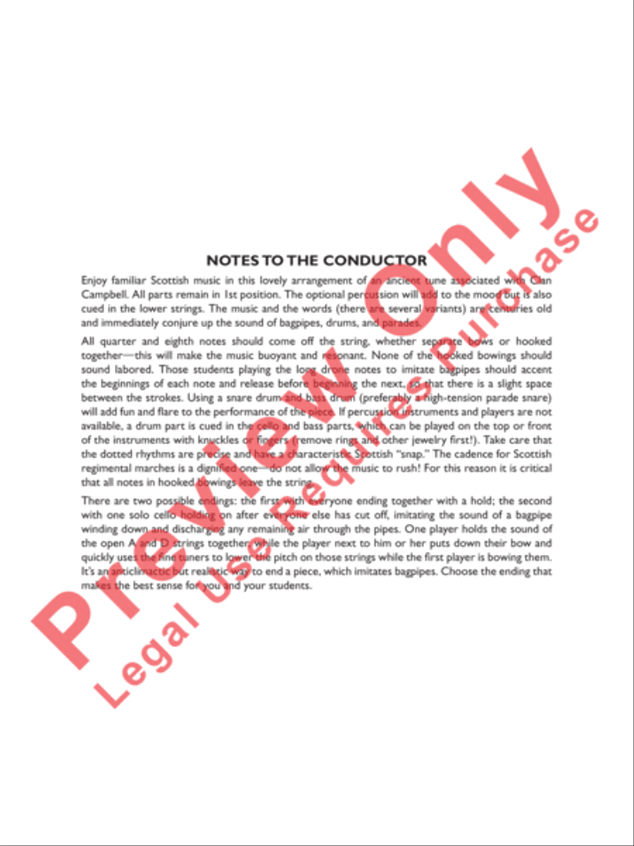 The Campbells Are Coming The Campbells Are Coming String Orchestra scores gallery preview page 3