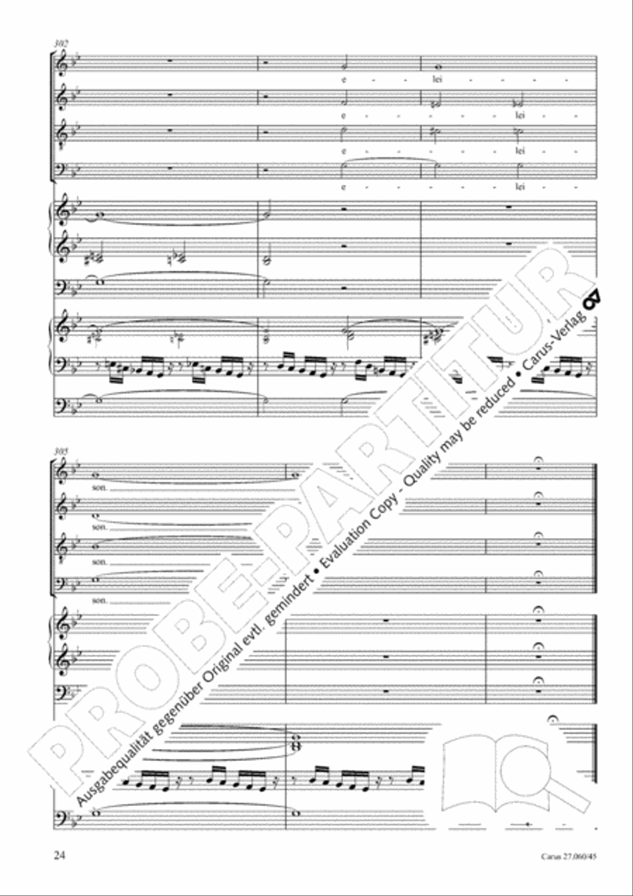 Messe a quatre voix 4-Part scores gallery preview page 25