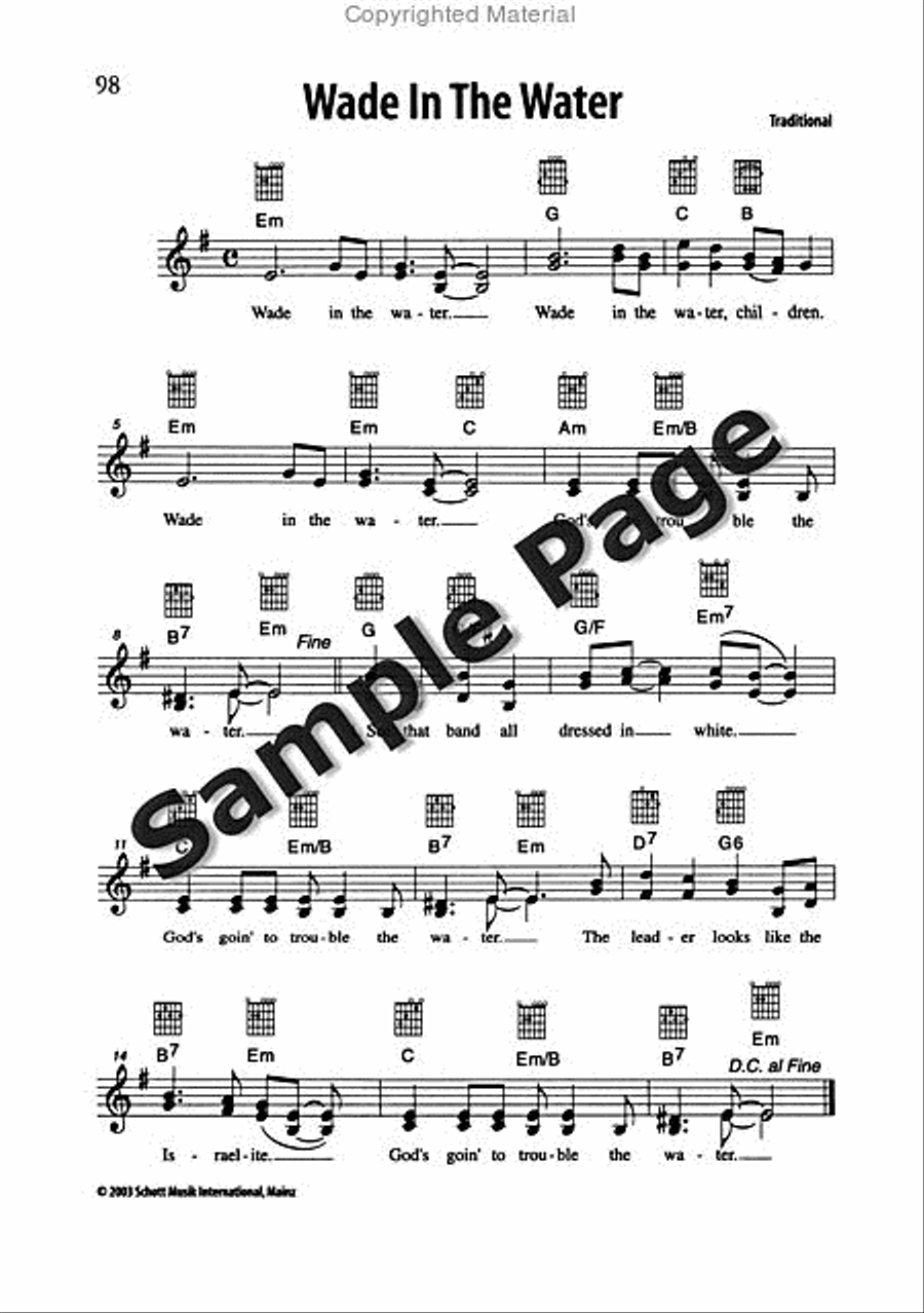 Best of Spirituals & Gospels Acoustic Guitar scores gallery preview page 99