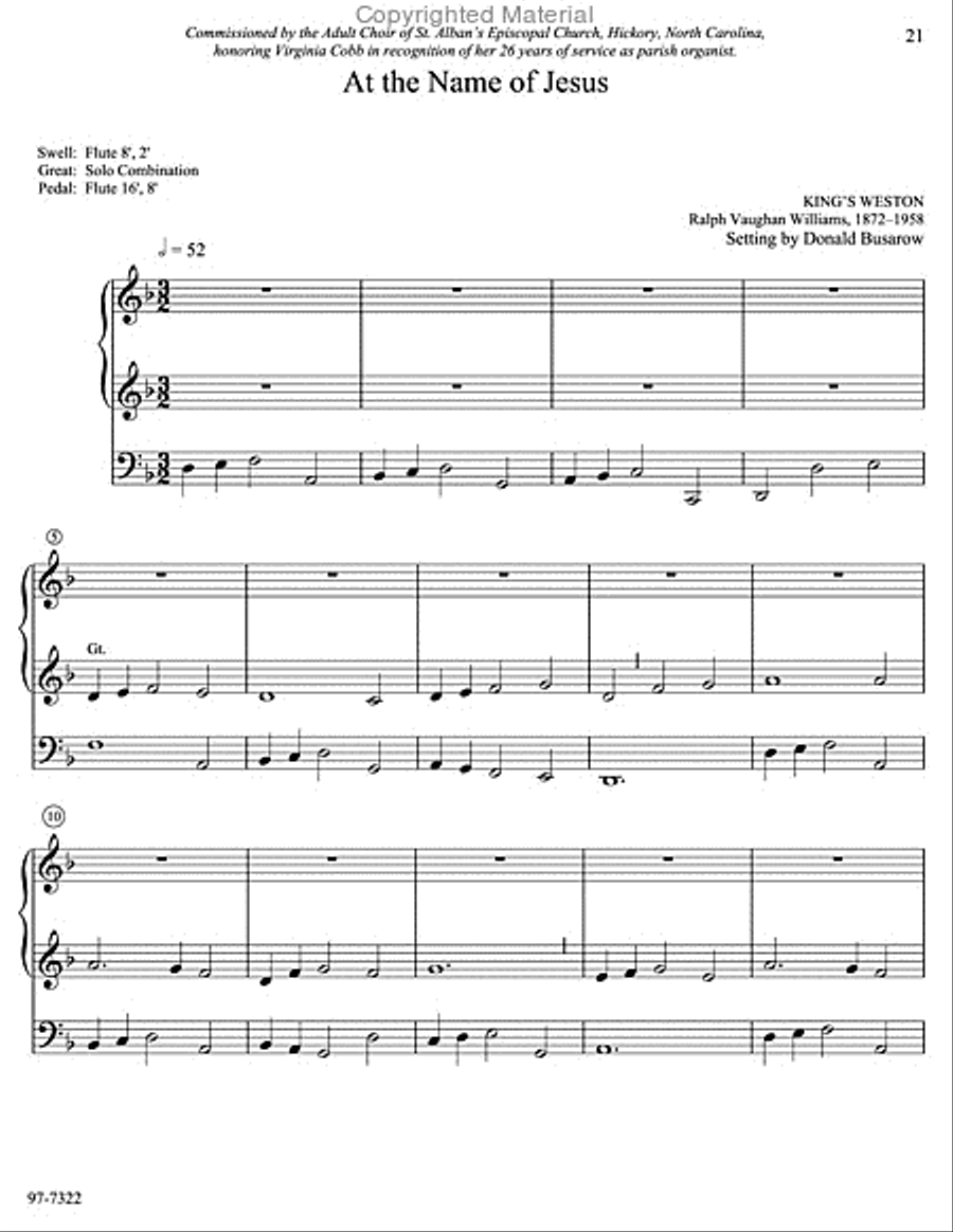 Musica Sacra: Easy Hymn Preludes for Organ, Vol. 7 Organ scores gallery preview page 9