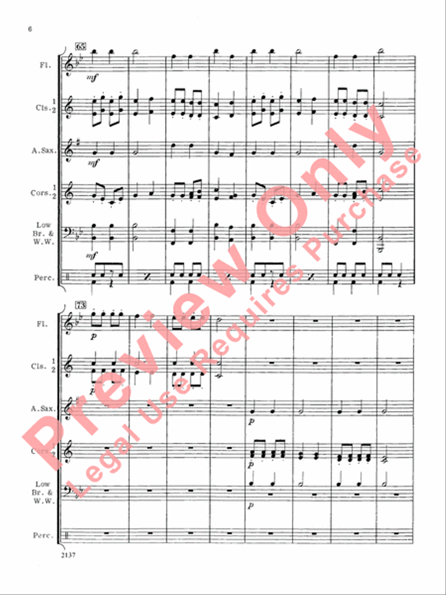 Air and Dance Concert Band scores gallery preview page 7
