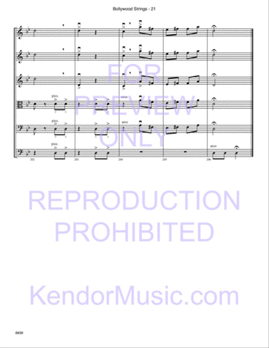 Bollywood Strings (Junior Edition) String Orchestra scores gallery preview page 22