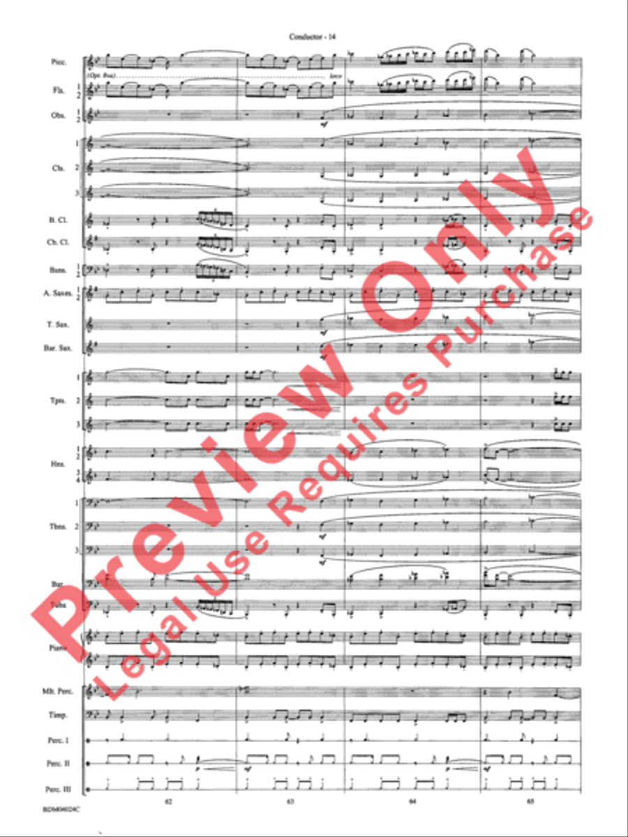 Ithaca (from The Odyssey (Symphony No. 2)) Concert Band scores gallery preview page 18