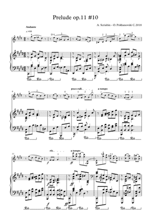 Scriabin Prelude op.11 #10