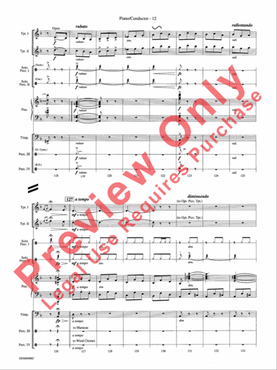 Carmen Fantasia Trumpet Duet scores gallery preview page 16