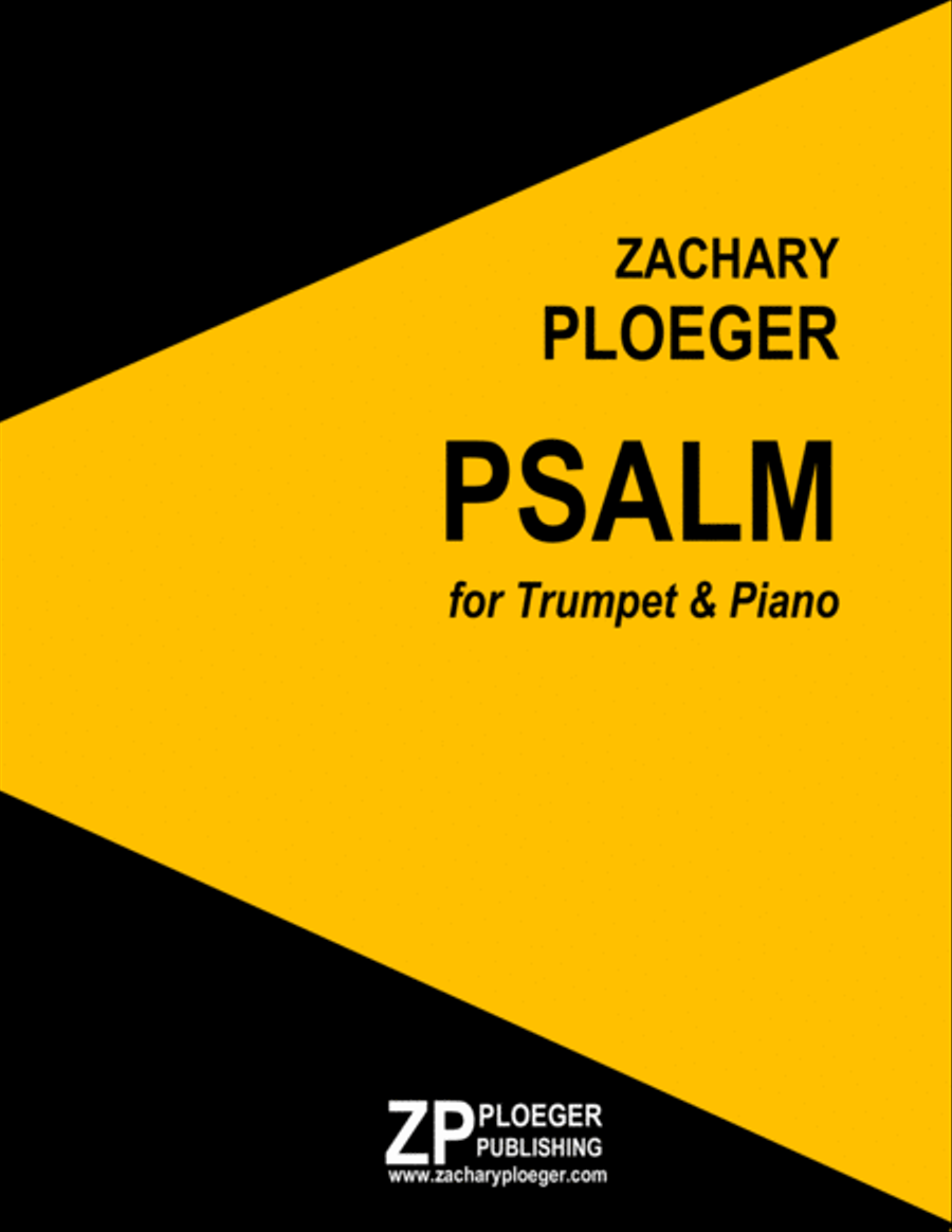 Psalm for Trumpet and Piano Trumpet Solo scores gallery preview page 1
