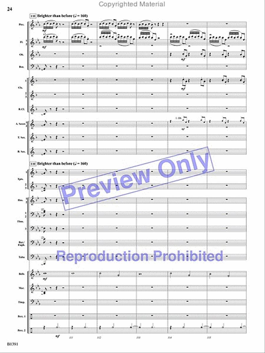 Sunburst Concert Band scores gallery preview page 23