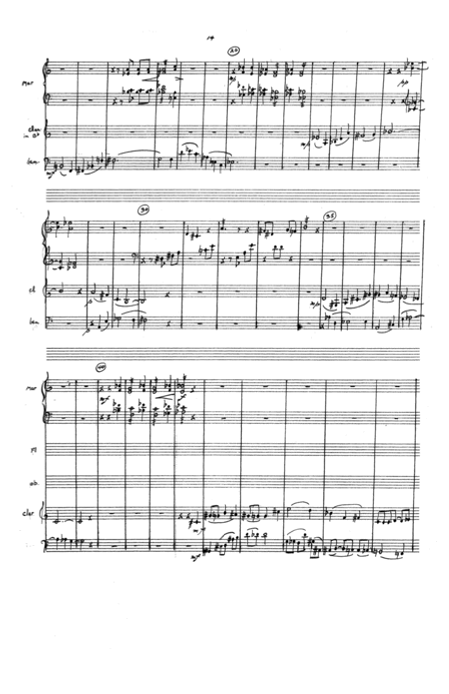 Quintet for Marimba and Winds Bassoon scores gallery preview page 7
