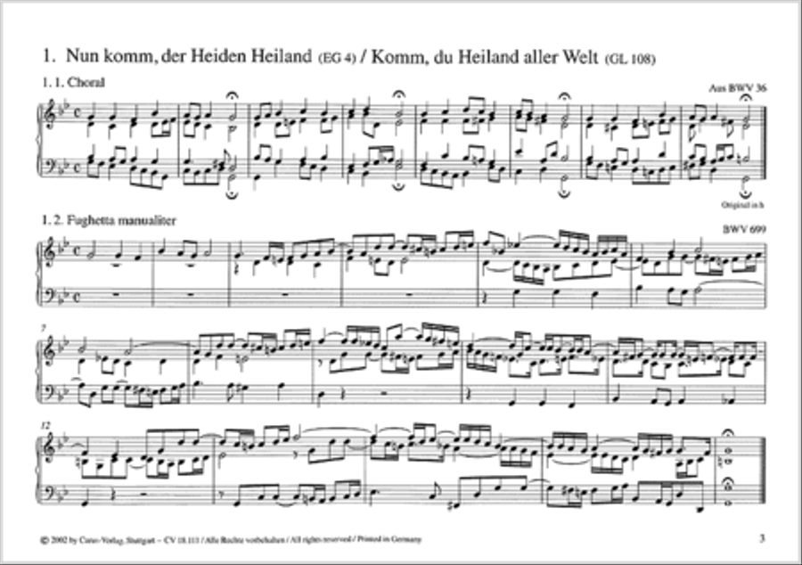 18 Little Chorale Partitas for Organ Organ Solo scores gallery preview page 2