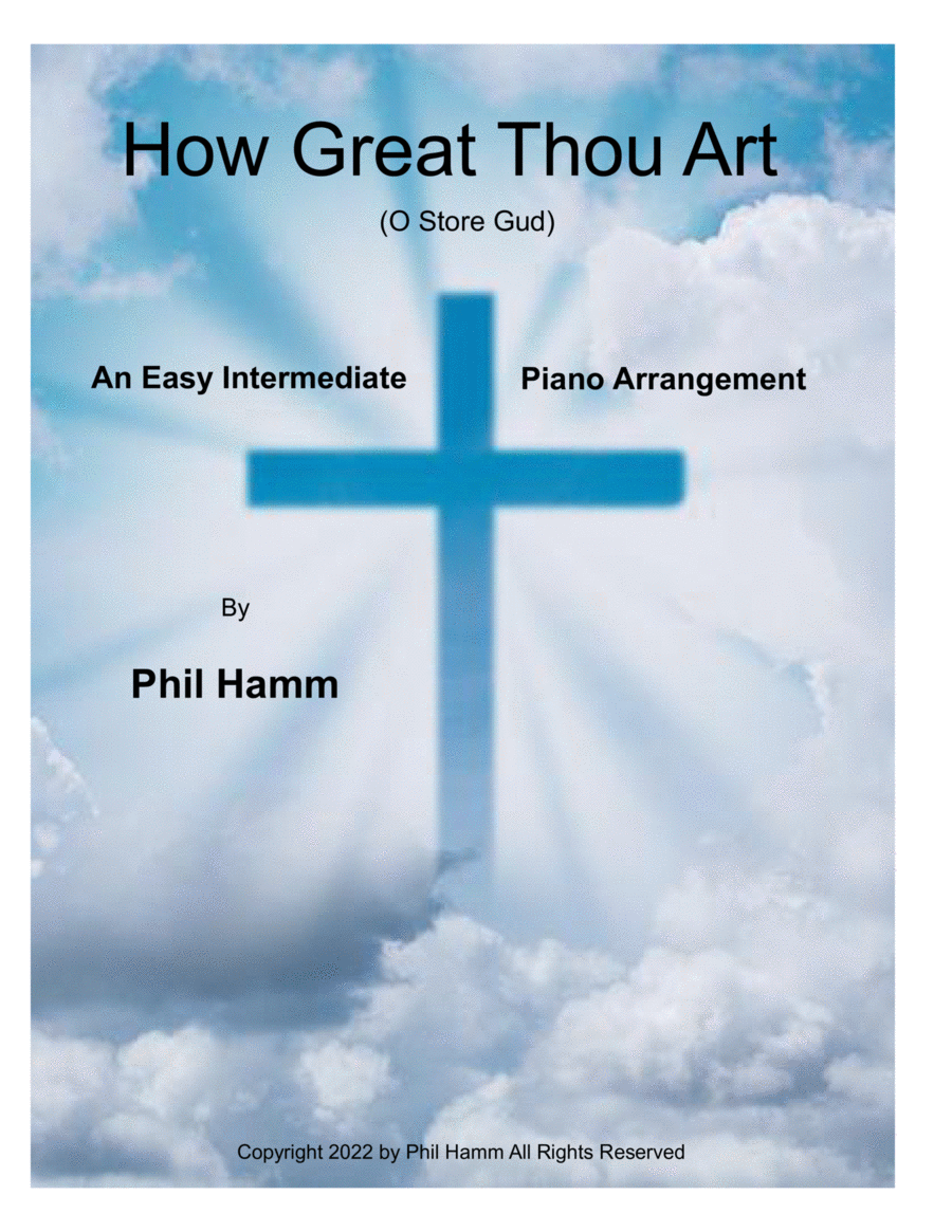 How Great Thou Art (O Store Gud) Easy Piano scores gallery preview page 1