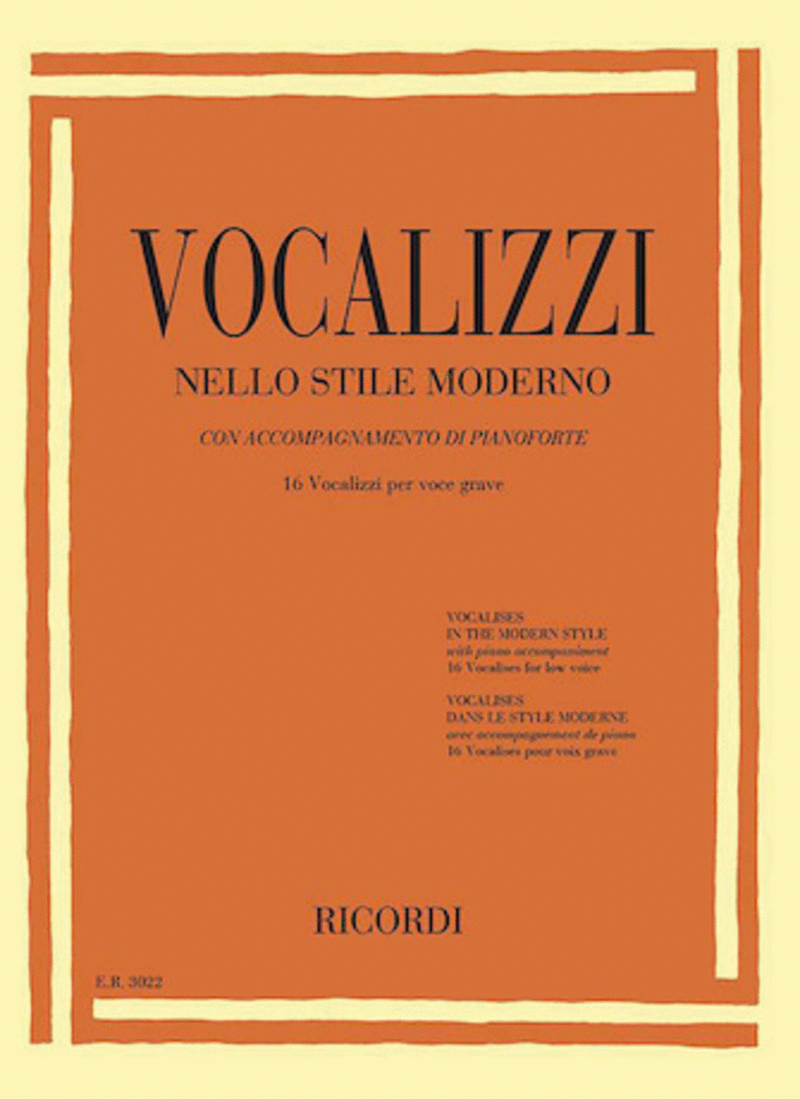 Vocalises in the Modern Style [Vocalizzi Nello Stile Moderno]
