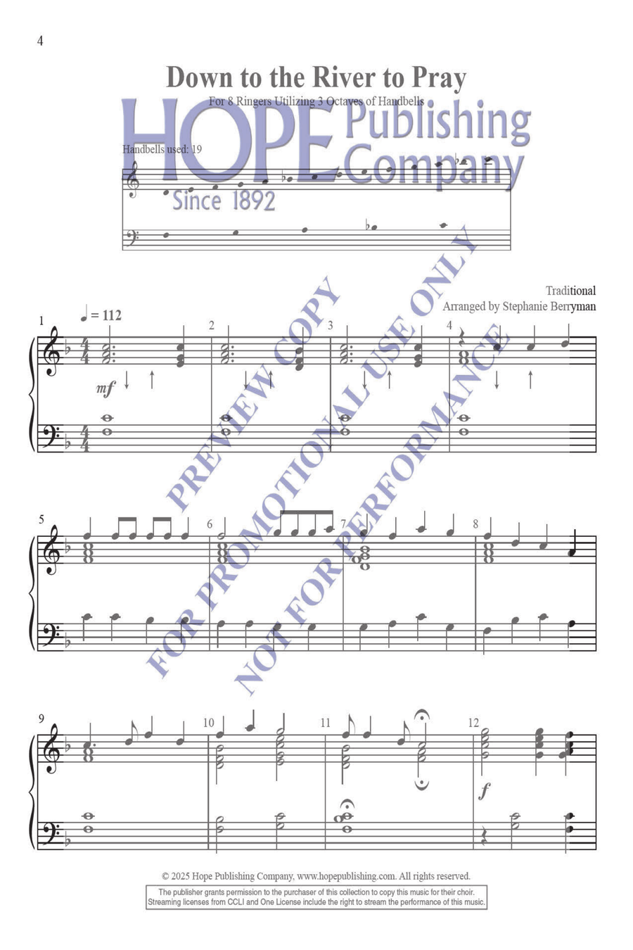 Short & Sweet for 8 Ringers Handbell Choir scores gallery preview page 5