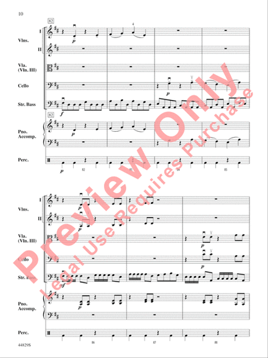 Uno, Dos, Bass! Uno, Dos, Bass! String Orchestra scores gallery preview page 11