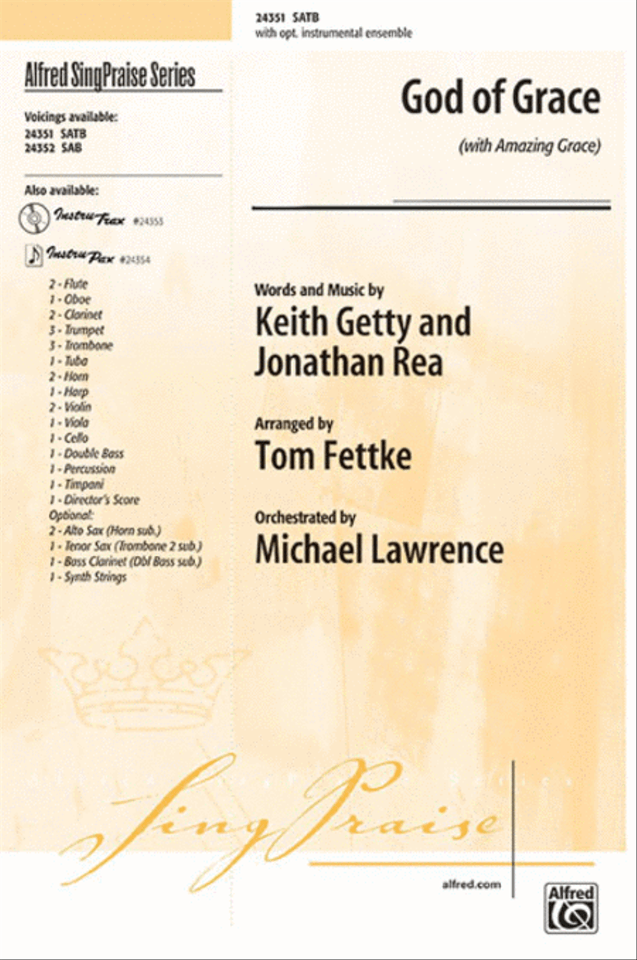 God of Grace God of Grace 4-Part scores gallery preview page 1