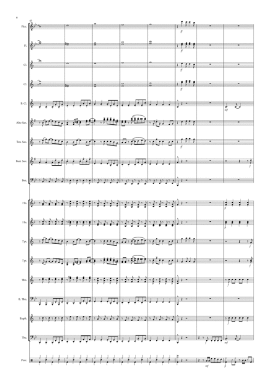 Made You Look Made You Look Concert Band scores gallery preview page 6