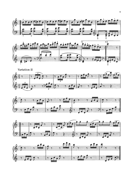 Three Variations on an Irish Folk Song E-flat major / Six Variations on an Austrian Folk Song C major