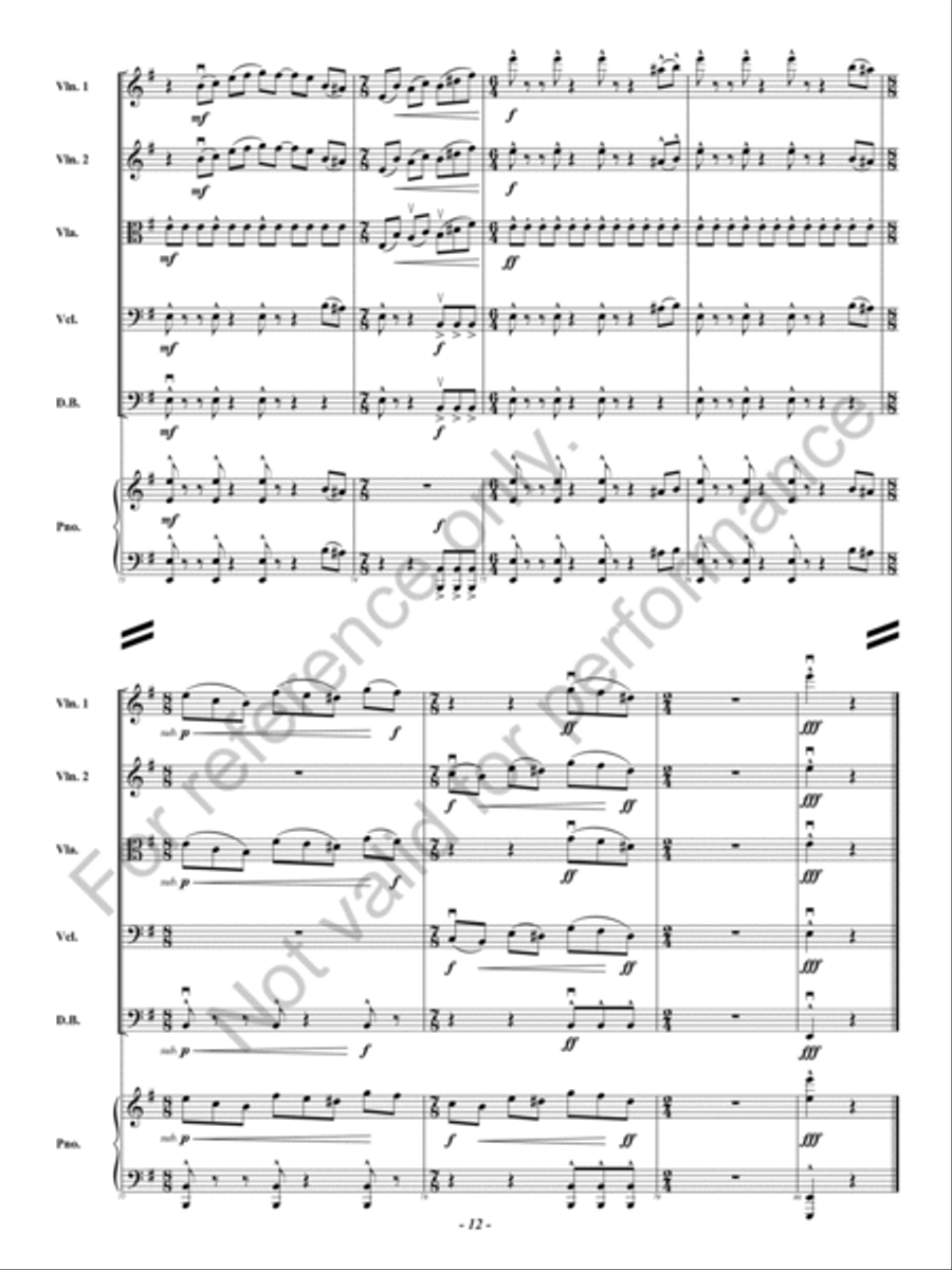 Operation: Time Management String Orchestra scores gallery preview page 13