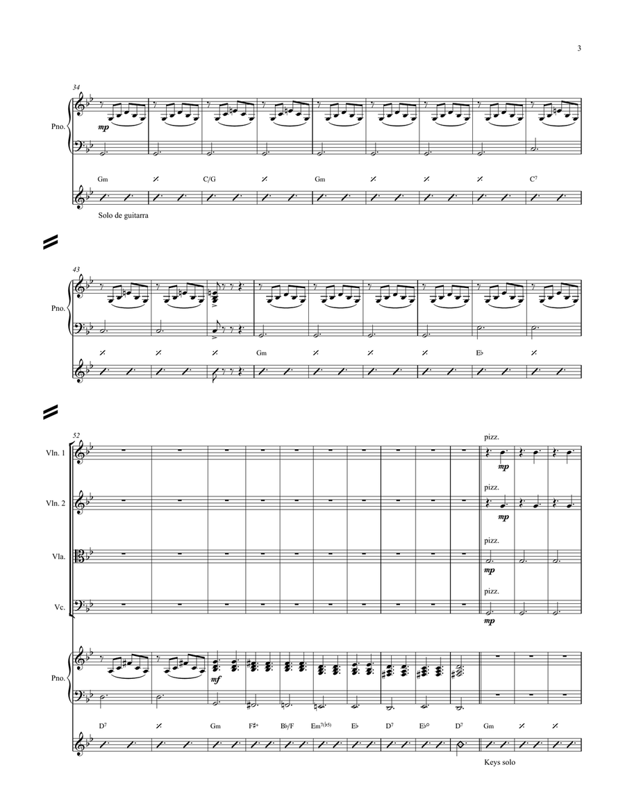 Shine On You Crazy Diamond (parts 1-5) Small Ensemble scores gallery preview page 3