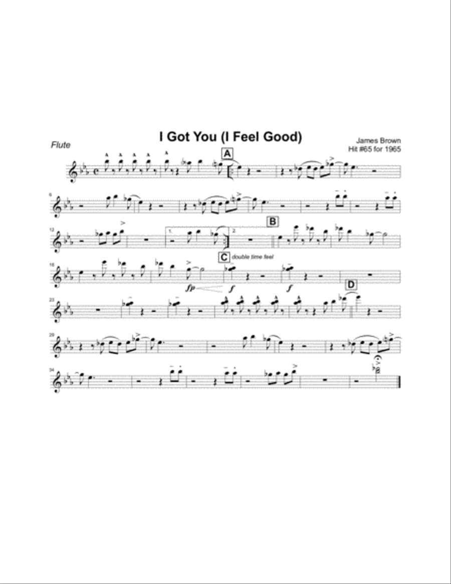 I Got You (I Feel Good) Jazz Ensemble scores gallery preview page 5