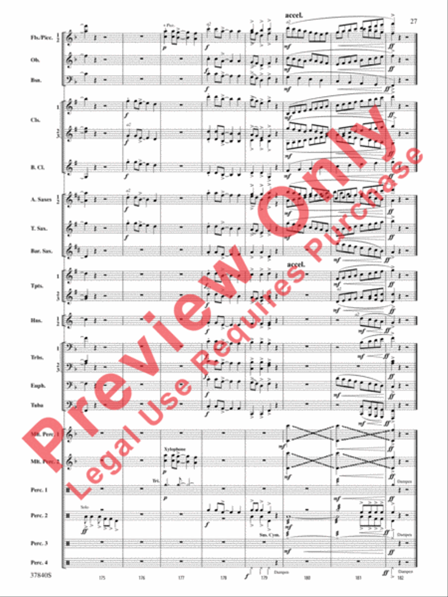 African Dreams African Dreams Concert Band scores gallery preview page 28