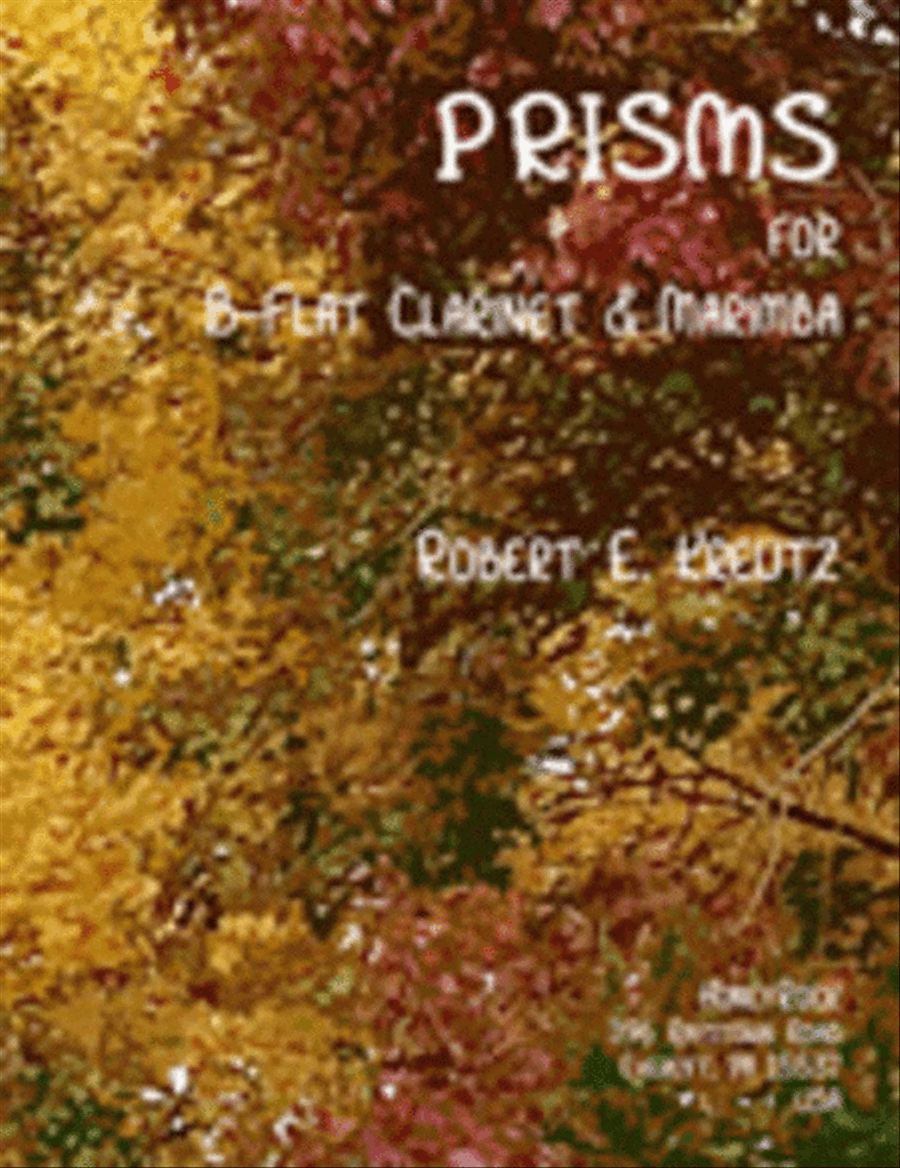 Prisms for Clarinet & Marimba B-Flat Clarinet scores gallery preview page 1