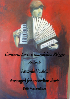 Concerto for two mandolins RV532 (Andande) for Accordion duet