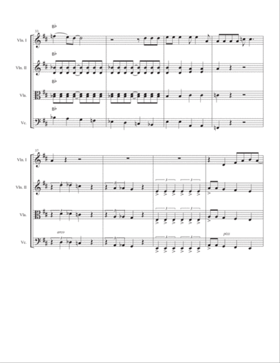 Crazy Little Thing Called Love String Trio scores gallery preview page 5