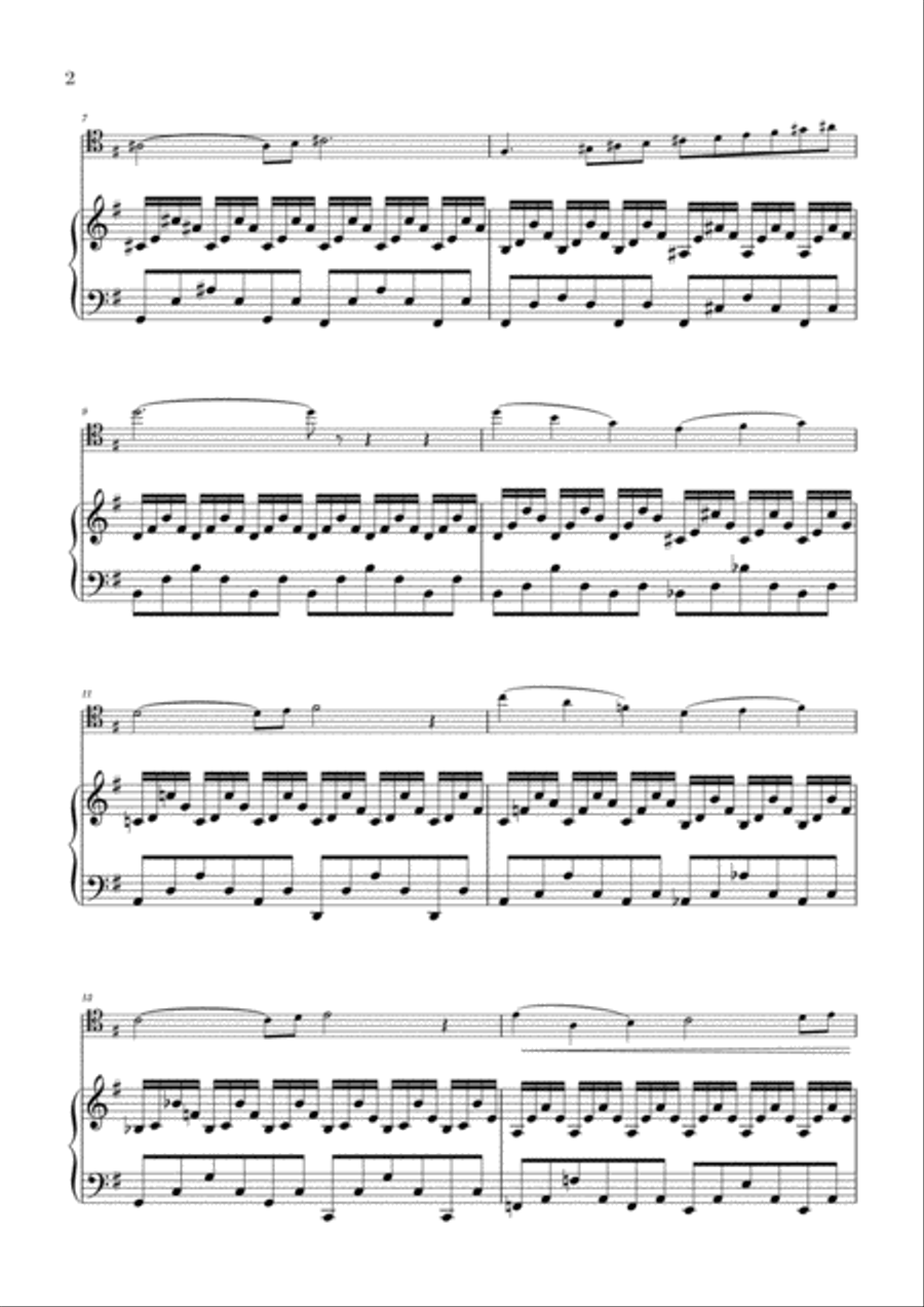 The Swan - Le Cygne (from the Carnival of the Animals) for Cello and Piano Piano scores gallery preview page 2