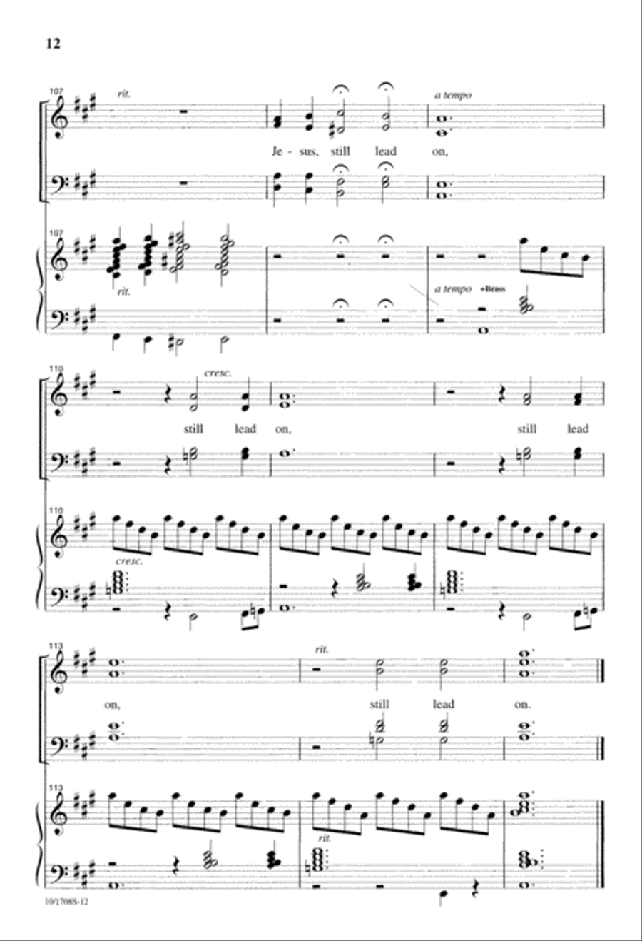 Jesus, Still Lead On Jesus, Still Lead On 4-Part scores gallery preview page 12