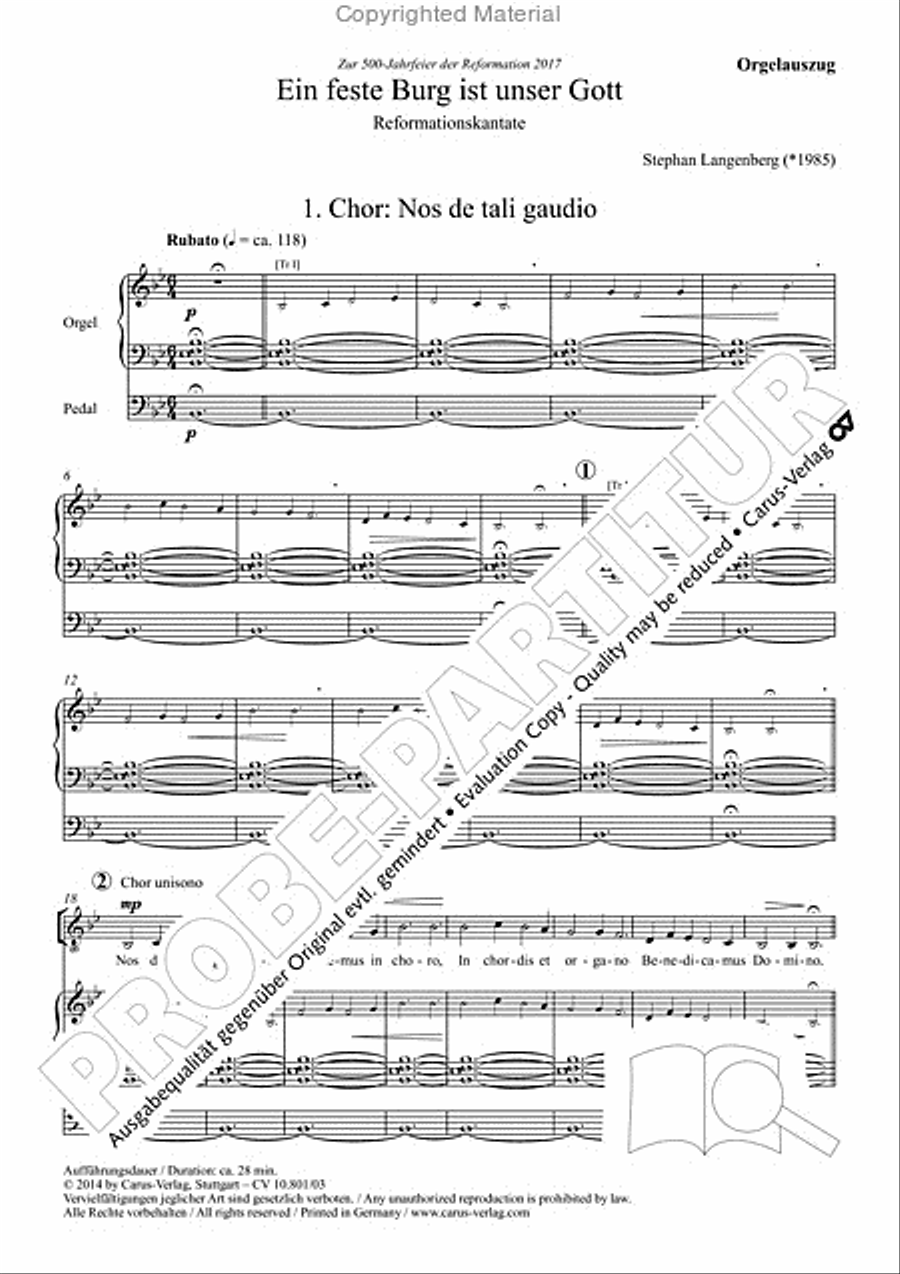 Ein feste Burg ist unser Gott TB scores gallery preview page 5