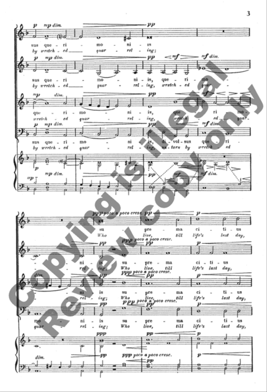 Felices ter (Thrice happy they) 4-Part scores gallery preview page 4
