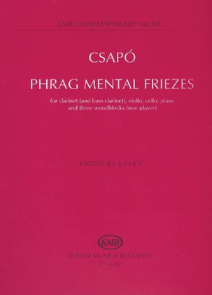 Phrag Mental Friezes Clarinet Bass Clarinet Violin Cello Piano Woodblocks Score Parts