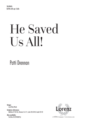 Book cover for He Saved Us All!