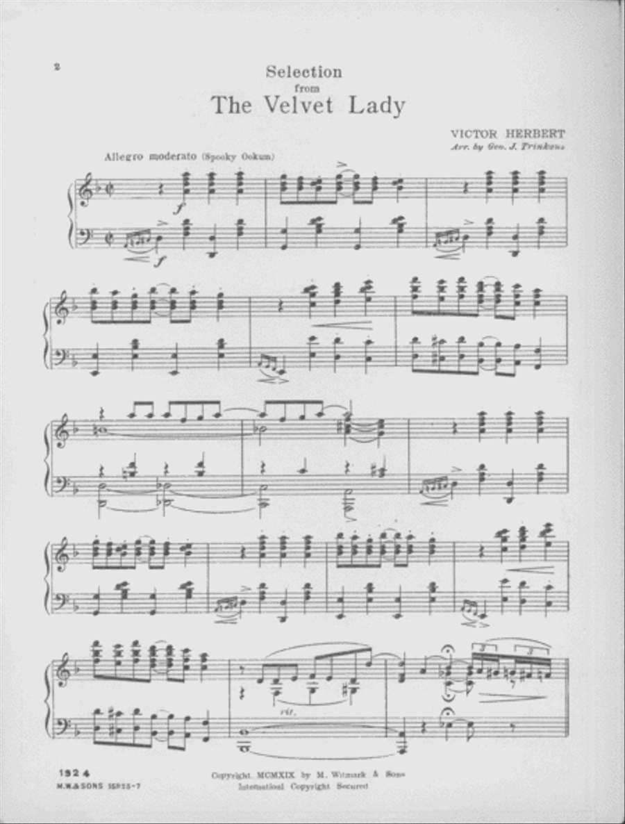 Selections from The Velvet Lady Piano Solo scores gallery preview page 2