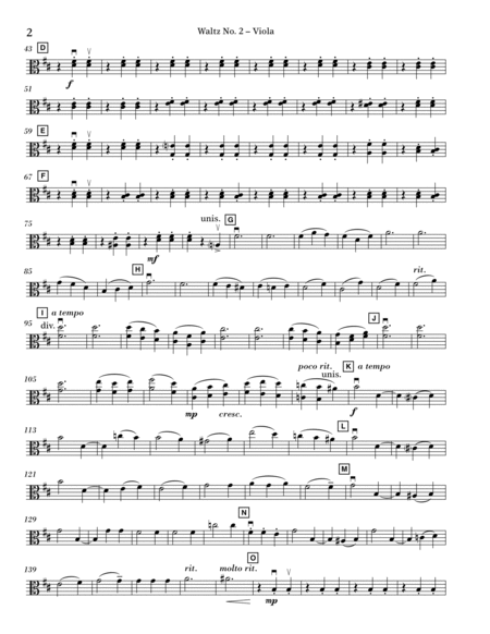 Waltz No. 2 - Viola