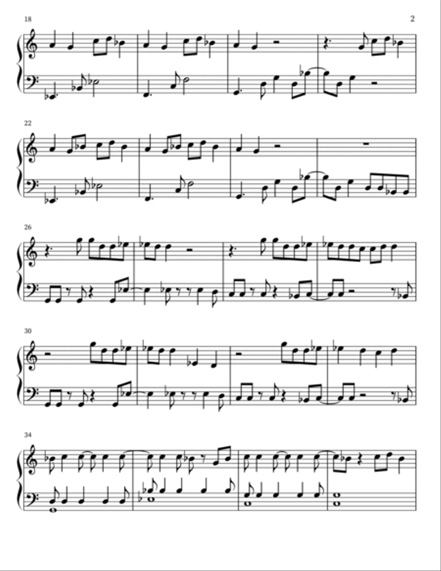 I'm Yours Piano Solo scores gallery preview page 2