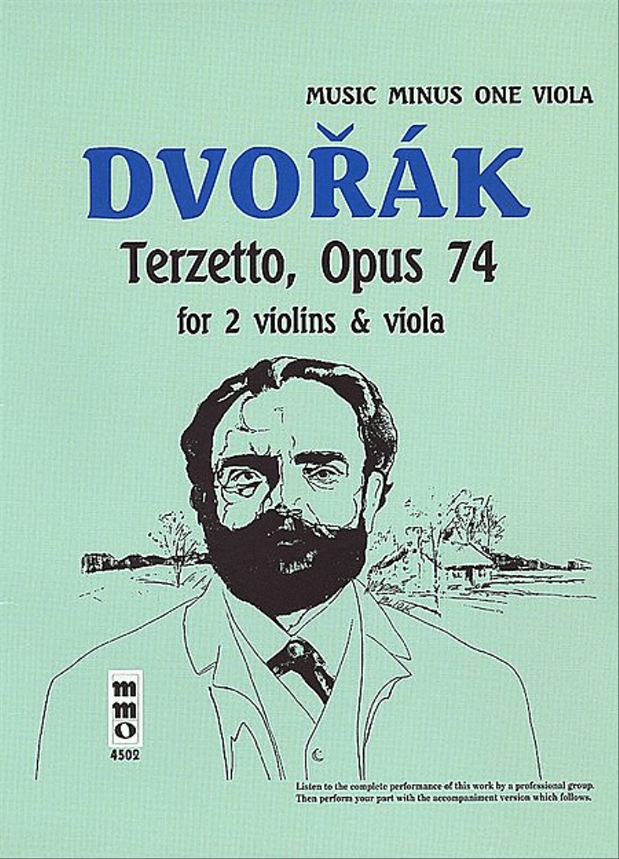 String Trio 'Terzetto' in C major, op. 74, B148 (2 violins & viola) - Viola Part image number null