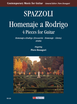 Book cover for Homenaje a Rodrigo. 4 Pieces for Guitar