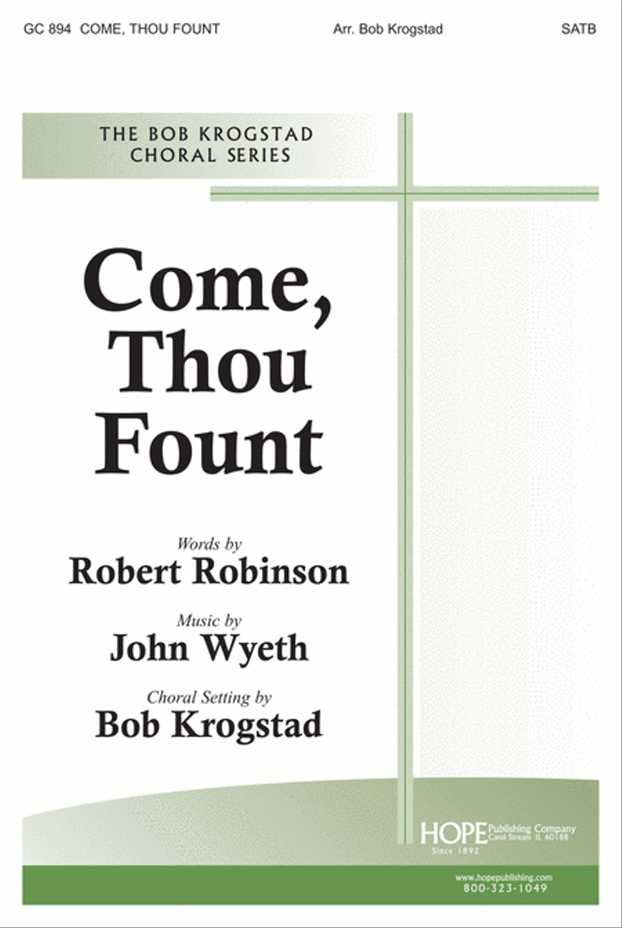 Come, Thou Fount 4-Part scores gallery preview page 1