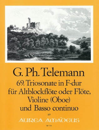 Book cover for 69. Trio sonata in F major TWV 42:F8