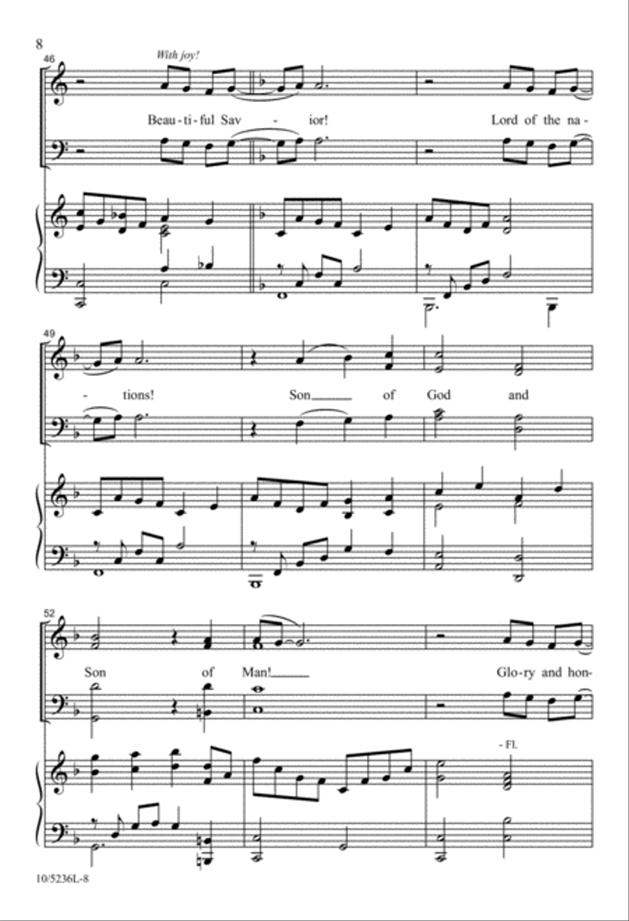 My Glory, Joy, and Crown! 4-Part scores gallery preview page 7