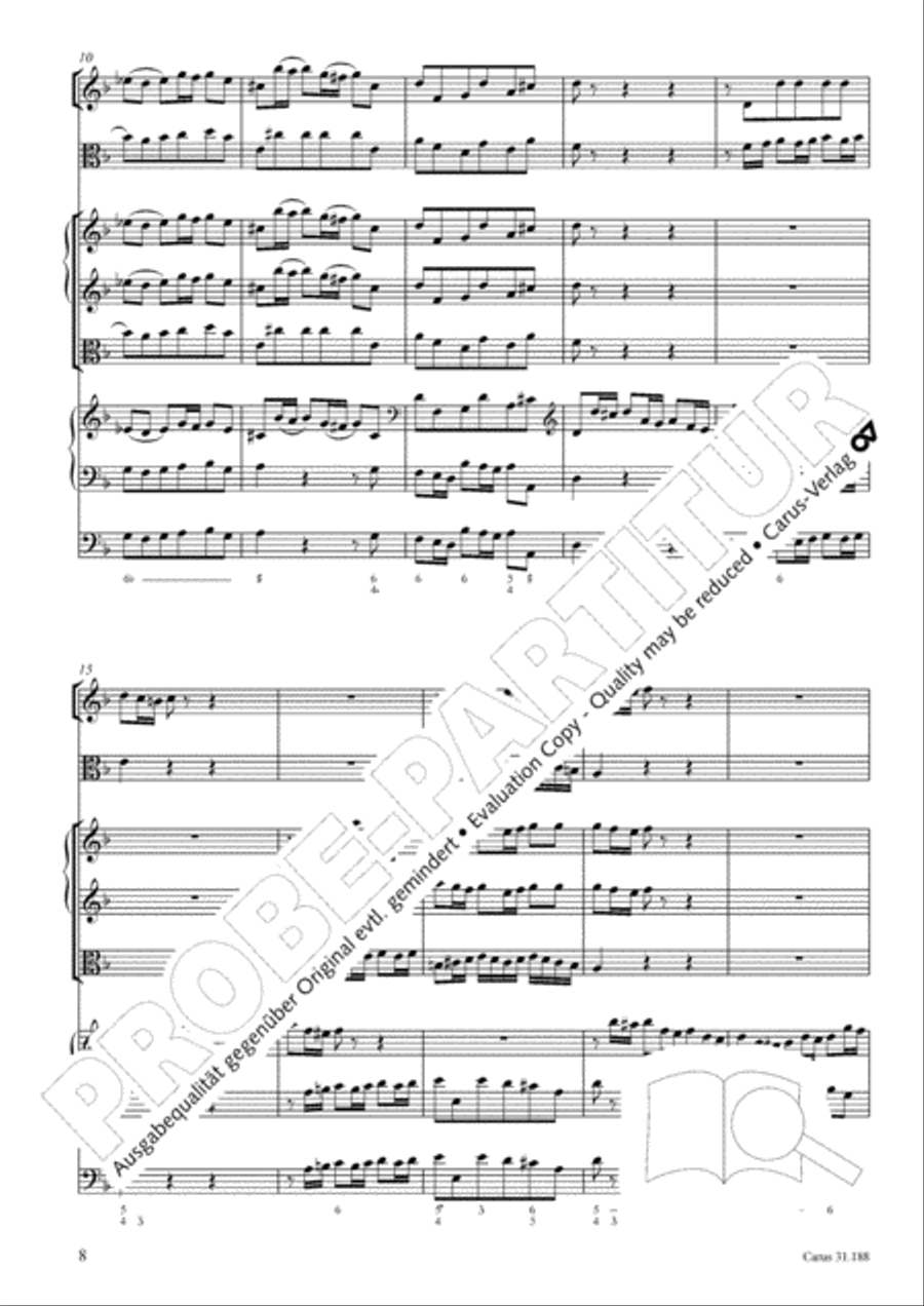 I have placed all my confidence (Ich habe meine Zuversicht) 4-Part scores gallery preview page 9