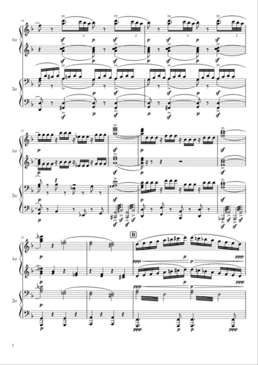 Mozart - Don Giovanni, K.527 Overture - For Piano Four Hands 1 Piano, 4-Hands scores gallery preview page 2