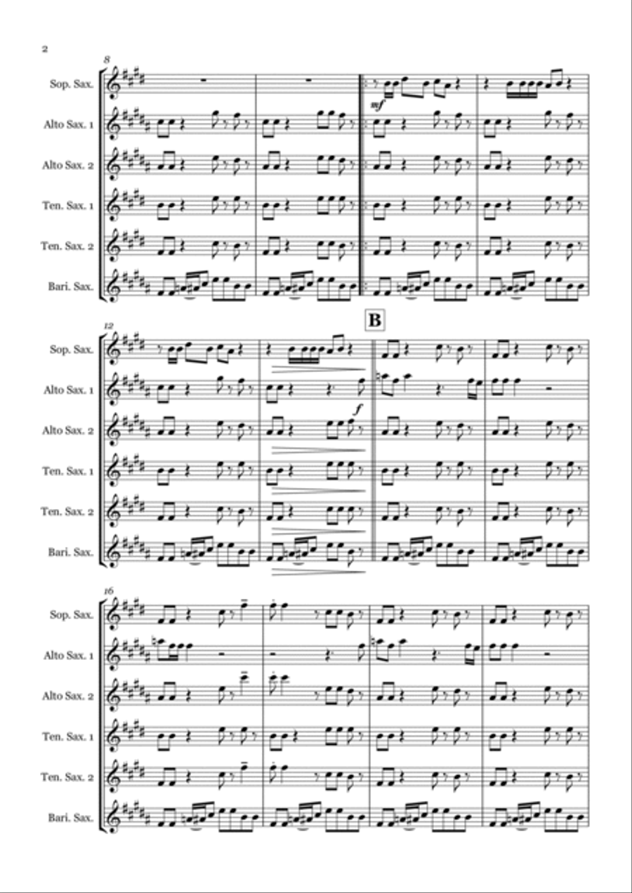 Ghostbusters Woodwind Ensemble scores gallery preview page 2