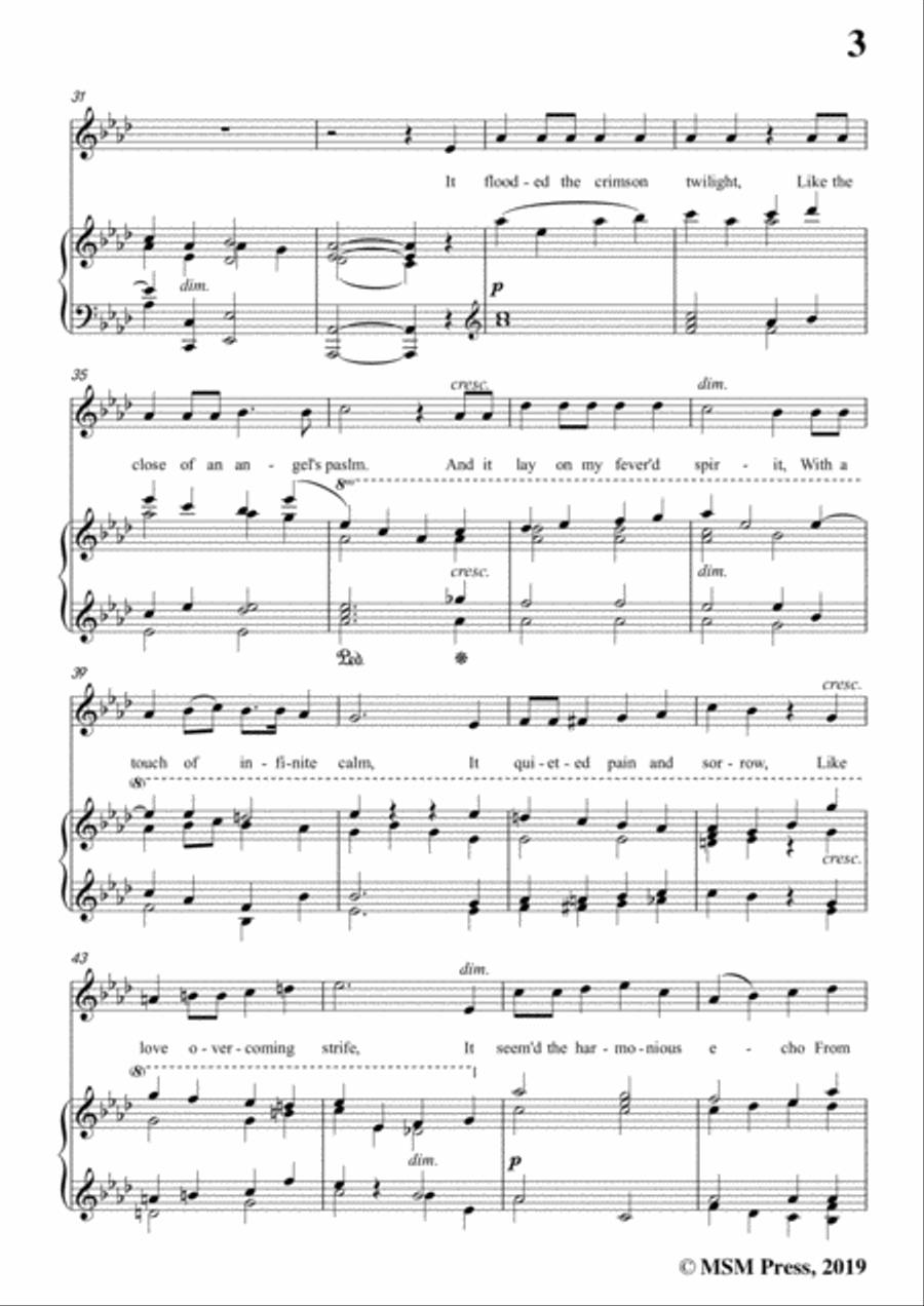 Arthur Sullivan-Lost Chord,in A flat Major,for Voice and Piano Voice Solo scores gallery preview page 5