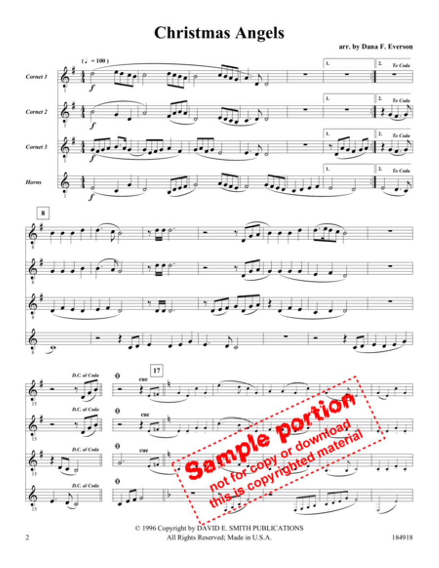 Hymnsembles- Vol II, Bk 5- Cornets/Horns Large Ensemble scores gallery preview page 2